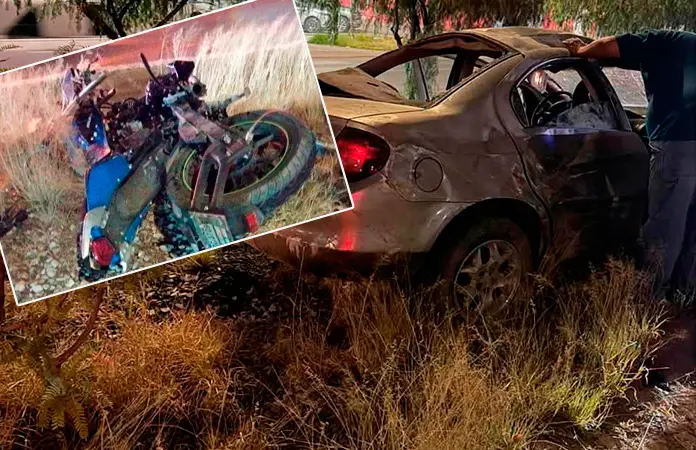 En sentido contrario, embisten a pareja en la carretera 57