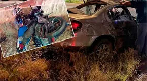 En sentido contrario, embisten a pareja en la carretera 57