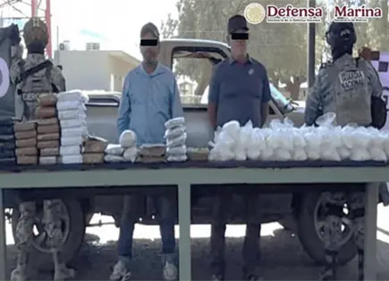 SEDENA y FGR aseguran 341 kilos de droga en Sonora y BC SEDENA y FGR aseguran 341 kilos de droga en Sonora y BC