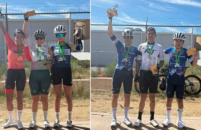 Valeria Cruz y Florencio Ramos ganan clásica ciclista