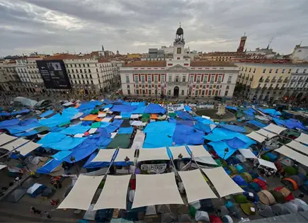 Protestas en Madrid por desalojo de mujer de 87 a&ntilde;os