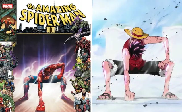 Spider-Man rinde homenaje a One Piece en portada especial