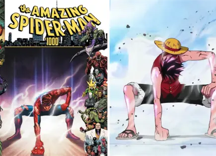 Spider-Man rinde homenaje a One Piece en portada especial Spider-Man rinde homenaje a One Piece en portada especial