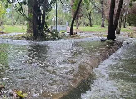 Interapas no atiende brote de aguas negras en Tangamanga I Interapas no atiende brote de aguas negras en Tangamanga I