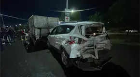 Carambola en carretera 57 involucr&oacute; a cuatro veh&iacute;culos