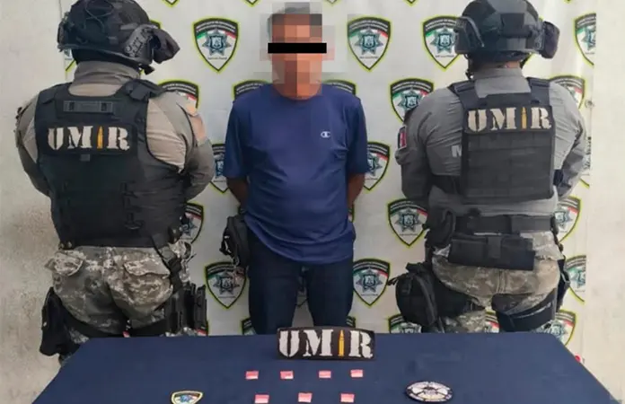 Detienen con dosis de cocaína a sujeto en el Centro