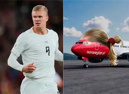 Haaland demanda a aerol&iacute;nea Norwegian por uso indebido de imagen