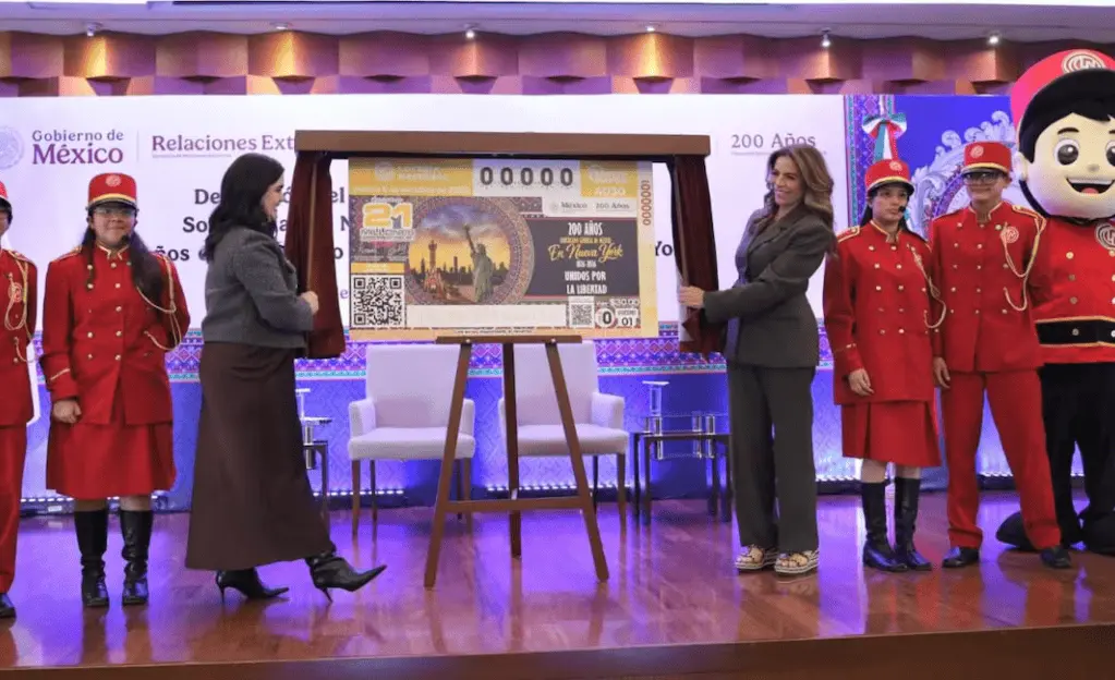 Lotería Nacional presenta billete por 200 años del Consulado en Nueva York