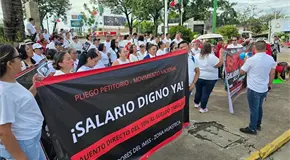 Sindicalizados del IMSS demandan mejor salario