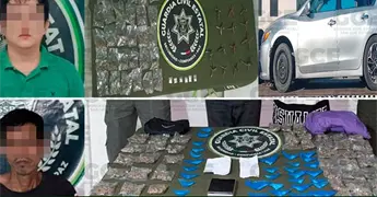 Caen tres con droga; uno llevaba ponchallantas