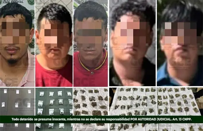 Con más de cien dosis de droga, detienen a maleantes