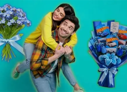 M&eacute;xico celebra el D&iacute;a del Novio con flores azules y regalos