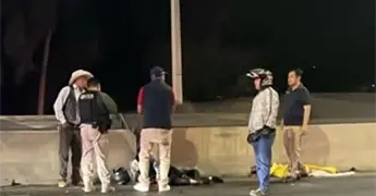 Motociclista resulta lesionado tras derrape en Perif&eacute;rico Norte