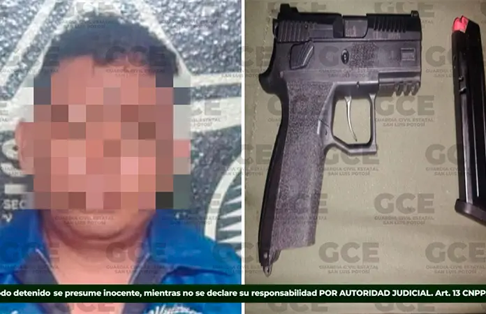 Con pistola, detectan a sujeto en El Huizache