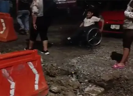 Obra a medias afecta a personas discapacitadas Obra a medias afecta a personas discapacitadas
