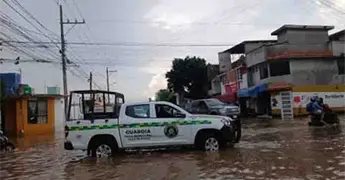 Pozos despliega operativo ante las intensas lluvias