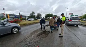 Reparan megabache en la 57 tras una serie de quejas