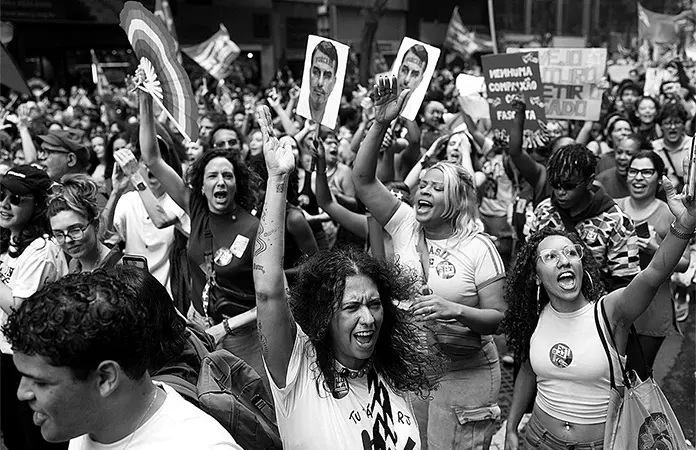 Estudiantes protestan vs. Bolsonaro