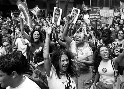 Estudiantes protestan vs. Bolsonaro