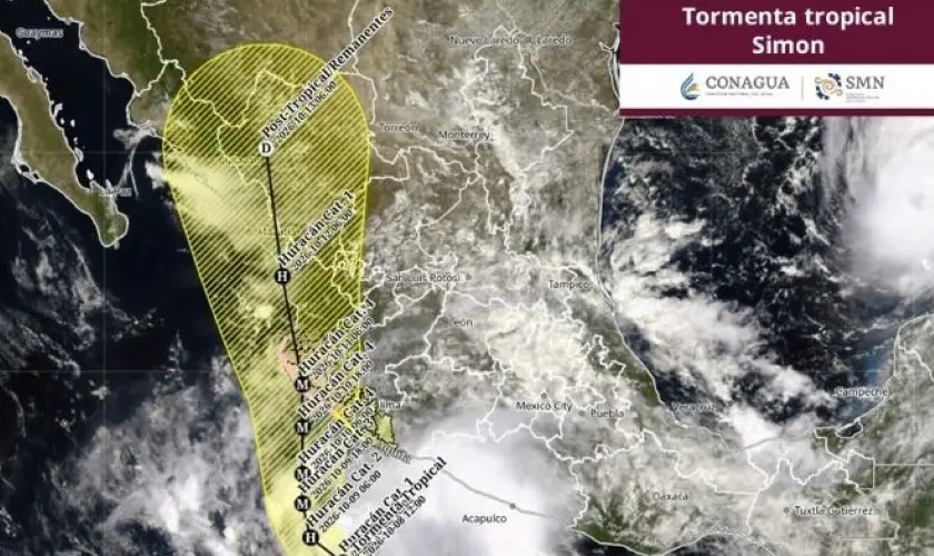 Cierra puertos en el Pacífico por tormenta Simón