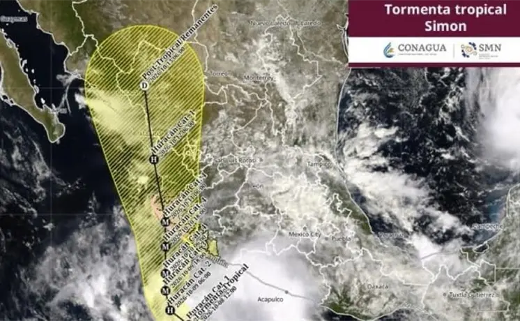 Cierra puertos en el Pac&iacute;fico por tormenta Sim&oacute;n