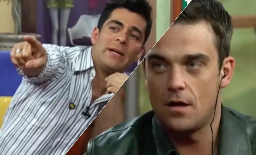 Omar Chaparro canta con Robbie Williams en Palacio de los Deportes