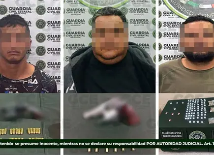 Caen tres presuntos delincuentes varias colonias de la capital Caen tres presuntos delincuentes varias colonias de la capital