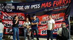 Empleados del IMSS exigen mejoras laborales