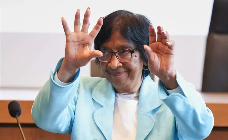 Jurista sudafricana Navi Pillay, Premio Nobel de la Paz Jurista sudafricana Navi Pillay, Premio Nobel de la Paz