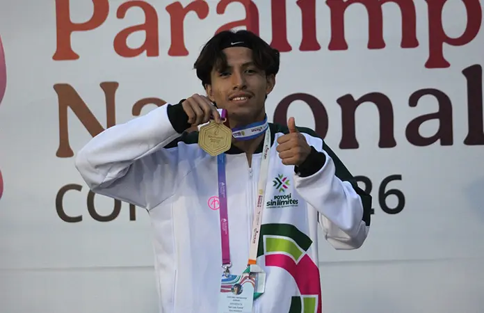 Potosino logra oro paralímpico