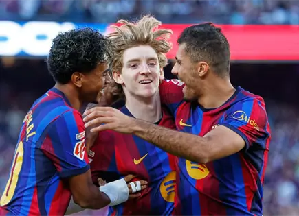 El Barça suma su octava victoria en Liga El Barça suma su octava victoria en Liga