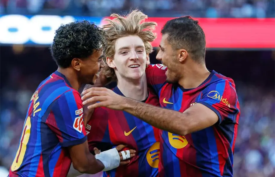 El Barça suma su octava victoria en Liga