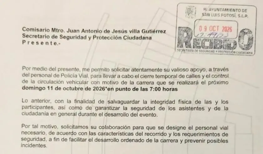 Congreso organizó carrera sin avisar a municipio; la suspendió