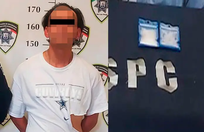 Trailero es arrestado con cristal en su poder