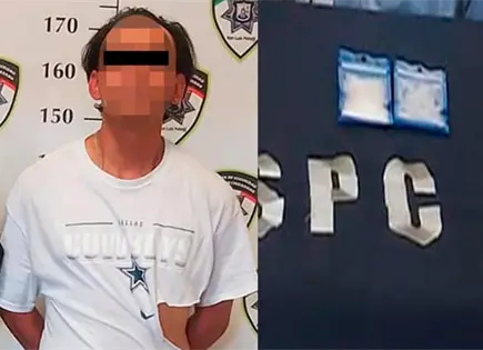 Trailero es arrestado con cristal en su poder