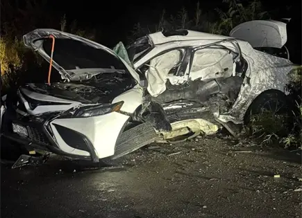Dos hombres fallecen en accidente vial sobre carretera Valles-Naranjo