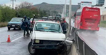 Lluvia ocasiona accidentes viales en la ciudad