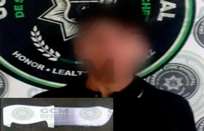 Agarran a joven armado en Col. Rancho Pavón