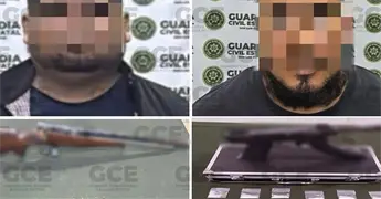 Capturan a dos hampones armados y con drogas