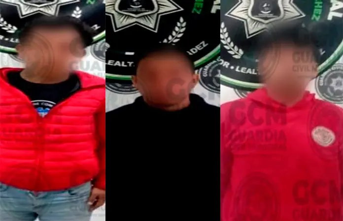 Sorprenden a cinco con droga en vía pública
