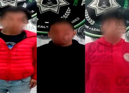 Sorprenden a cinco con droga en vía pública Sorprenden a cinco con droga en vía pública