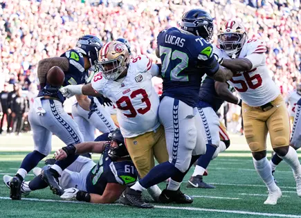 Seahawks pierden ante 49ers por errores en bal&oacute;n
