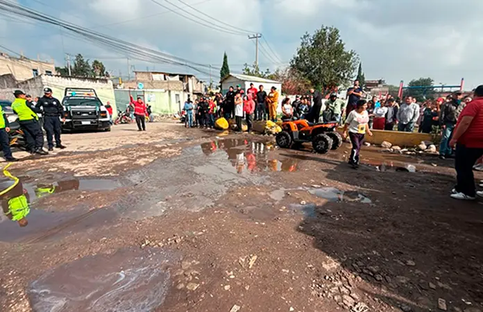 Explosión deja una persona herida en gasera de Coacalco
