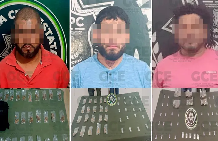 Caen tres "narcos" de la zona Media