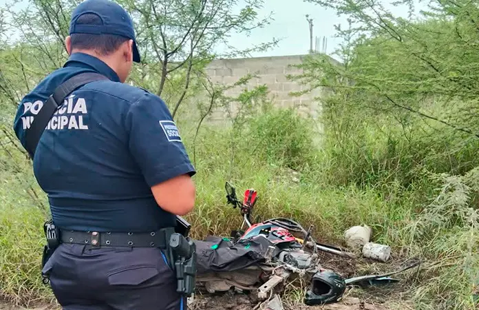 Recuperan policías una moto con reporte de robo