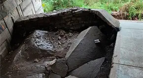 Rehabilitar&aacute; el municipio puente de fierro da&ntilde;ado