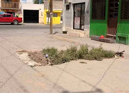 Vecinos temen formación de socavón en la San Antonio Vecinos temen formación de socavón en la San Antonio