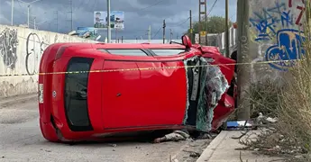Una mujer fallecida, saldo de choques en Circuito Potos&iacute; (fotos)