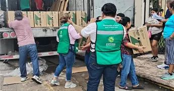 Turismo estatal entrega despensas de Sedesore