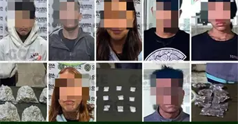 Detienen a 7 narcos en la capital y Valles